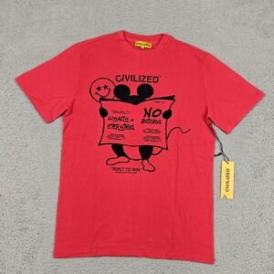 CivilizeD Shirt Mens Small Red Loyalty Everything No Snitching Graphic Tee New